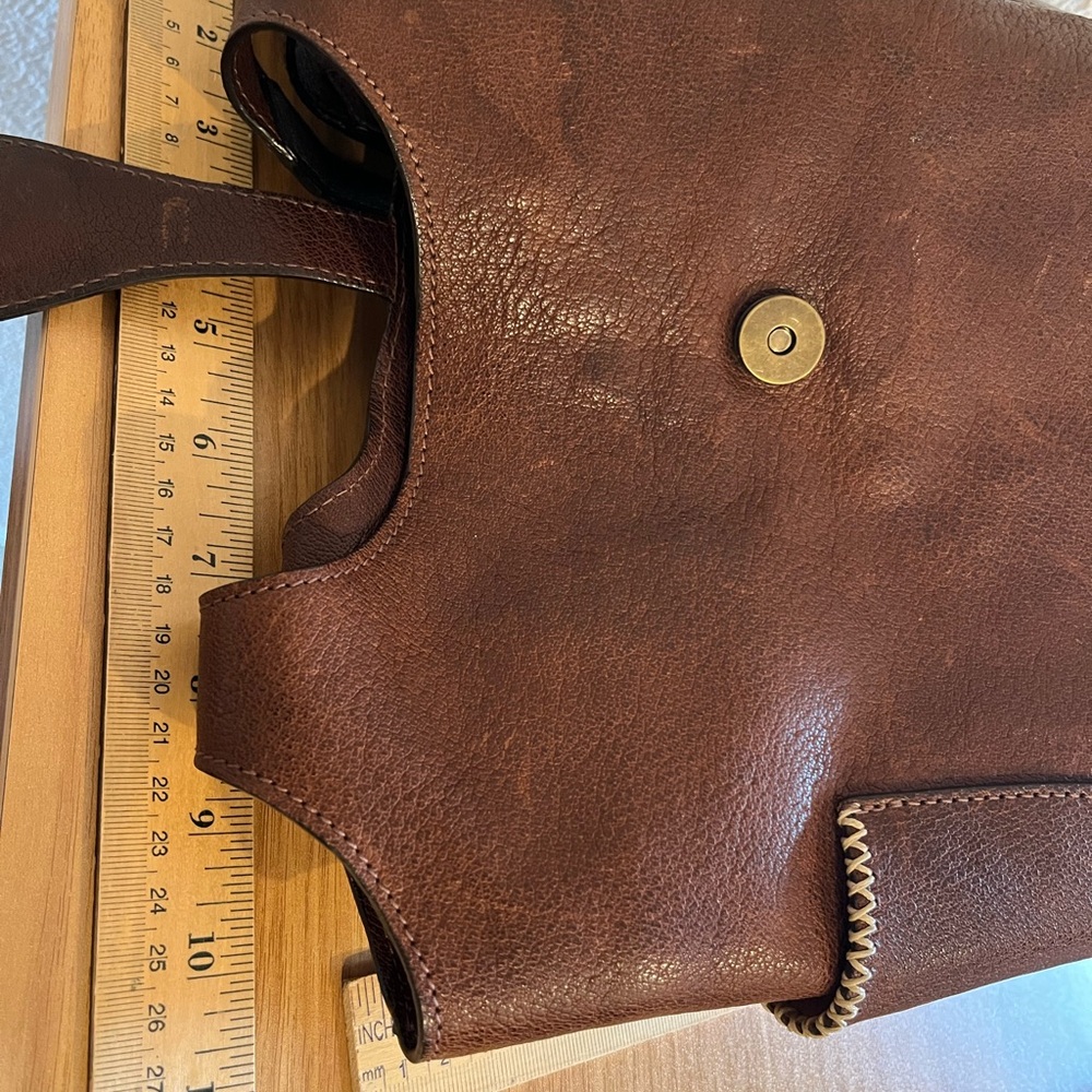 Brown Leather Bucket Bag - Picture 6 of 7